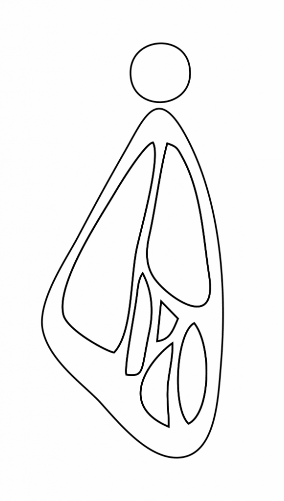 Par de aretes 51 — vector para corte CNC