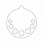 Par de aretes 62 - Vector SVG DXF para Laser CO2 - Descargable gratis | Stanser
