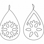 Par de aretes 76 - Vector SVG DXF para Laser CO2 - Descargable gratis | Stanser
