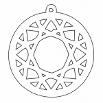 Par de aretes 84 - Vector SVG DXF para Laser CO2 - Descargable gratis | Stanser