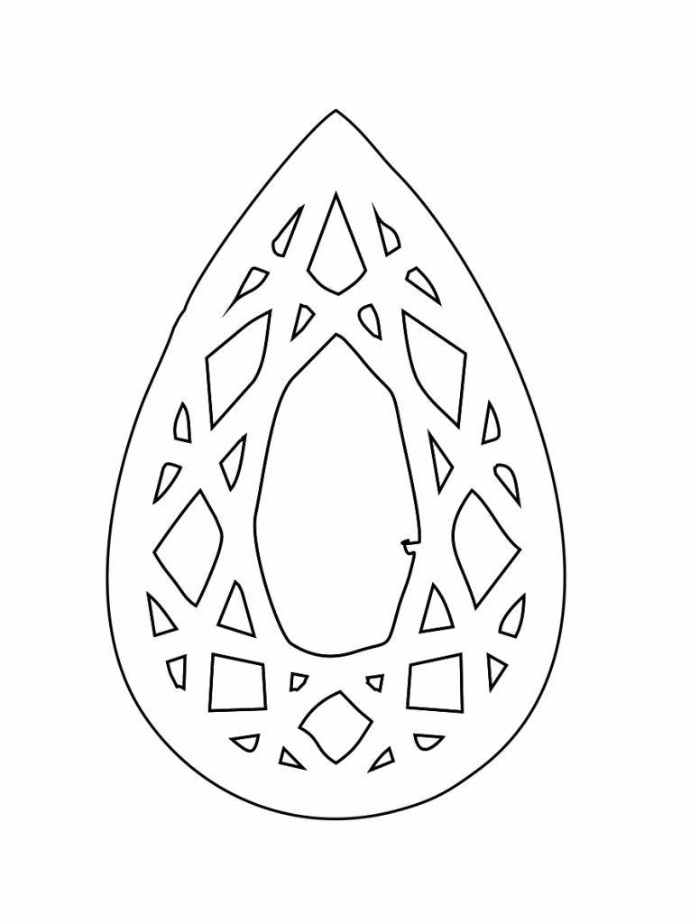 Par de aretes 85 — vector para corte CNC