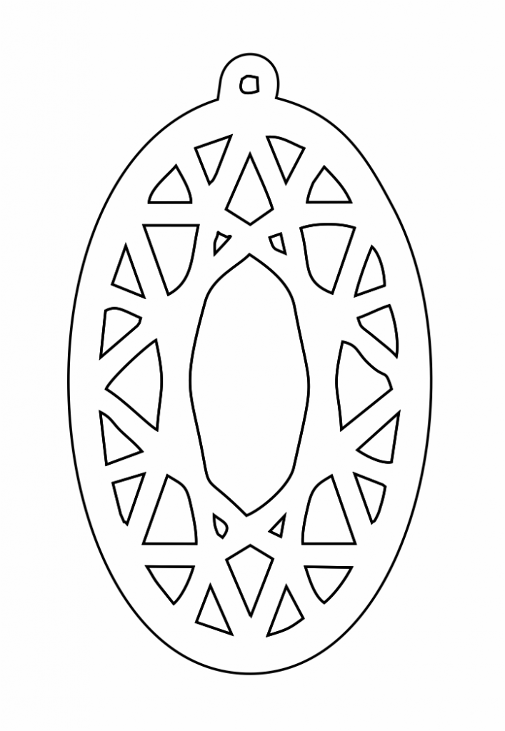 Par de aretes 86 — vector para corte CNC