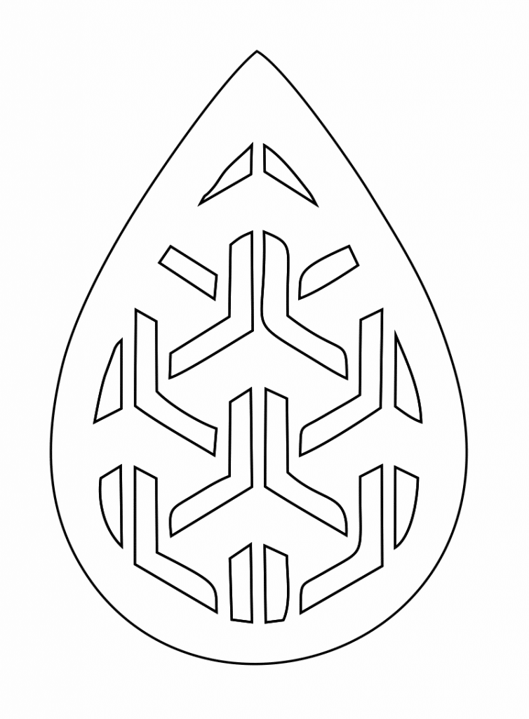 Par de aretes 9 — vector para corte CNC