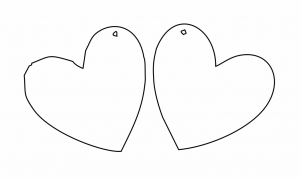 Par de aretes «Corazón»