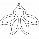 Aretes "Flores" 10 - Vector SVG DXF para Laser CO2 - Descargable gratis | Stanser