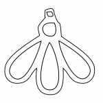 Aretes "Flor" 5 - Vector SVG DXF para Laser CO2 - Descargable gratis | Stanser