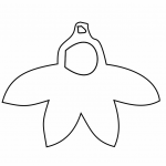 Aretes "Flor" 6 - Vector SVG DXF para Laser CO2 - Descargable gratis | Stanser