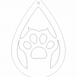 Aretes "Huella de gato" - Vector descarganle para corte CNC y grabado laser gratis | Stanser