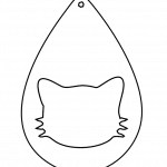 Aretes "Silueta de gato" - Vector descarganle para corte CNC y grabado laser gratis | Stanser