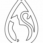Aretes "Gato de perfil" - Vector descarganle para corte CNC y grabado laser gratis | Stanser
