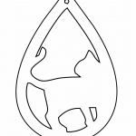 Aretes "Gato volteando" - Vector descarganle para corte CNC y grabado laser gratis | Stanser