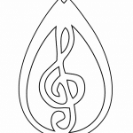 Aretes "Clave de Sol" - Vector SVG DXF para Laser CO2 - Descargable gratis | Stanser