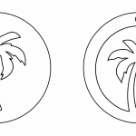 Aretes con palmeras - Vector SVG DXF para Laser CO2 - Descargable gratis | Stanser