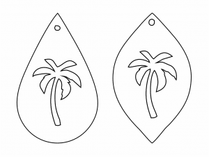 Aretes con palmeras 3