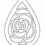 Aretes "Rosa" 5 - Vector SVG DXF para Laser CO2 - Descargable gratis | Stanser