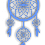 Atrapa Sueños decorativo - Vector descarganle para corte CNC y grabado laser gratis | Stanser