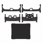 Cama "Huellas" - Vector descarganle para corte CNC y grabado laser gratis | Stanser