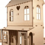 Casa con pórtico - Vector descarganle para corte CNC y grabado laser gratis | Stanser