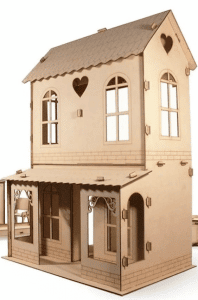 Casa con pórtico