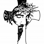 Cruz "Rostro de Jesús" - Vector SVG DXF para CNC Router y Laser CO2 - Descargable gratis | Stanser
