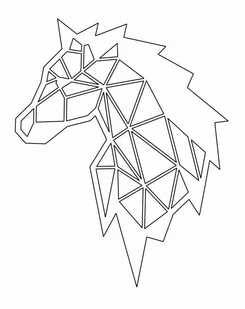 Caballo vectorial 2 — vector para corte CNC