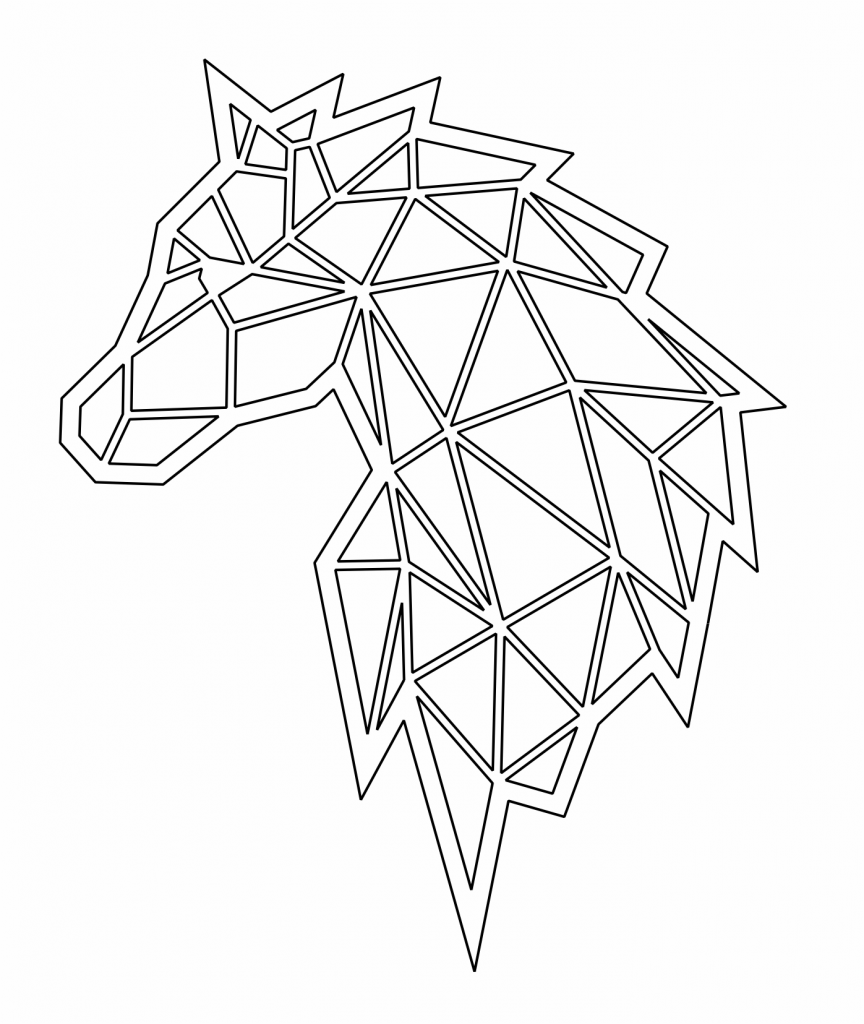 Caballo vectorial — vector para corte CNC