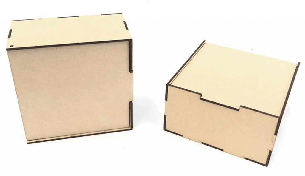 Caja cuadrada — vector para corte CNC