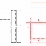 Caja con divisiones y tapa - Vector SVG DXF para CNC Router y Laser CO2 - Descargable gratis | Stanser