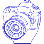 Topper "Cámara" 2 - Vector descarganle para corte CNC y grabado laser gratis | Stanser