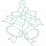 Campanas navideñas - Vector descarganle para corte CNC y grabado laser gratis | Stanser