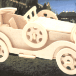 Auto antiguo 3D - Vector descarganle para corte CNC y grabado laser gratis | Stanser