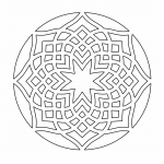 Decoración circular "Flor" - Vector SVG DXF para CNC Router y Laser CO2 - Descargable gratis | Stanser