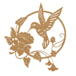 Colibrí libando - Vector descarganle para corte CNC y grabado laser gratis | Stanser