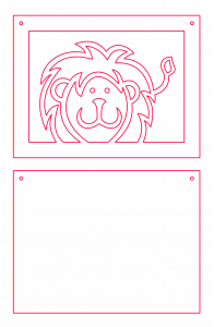 Cuadro infantil «León»