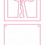Cuadro infantil "Jirafa" - Vector descarganle para corte CNC y grabado laser gratis | Stanser