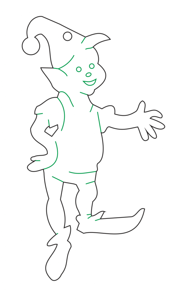 Duende 9 — vector para corte CNC