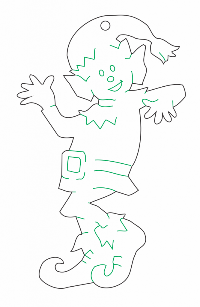 Duende 4 — vector para corte CNC