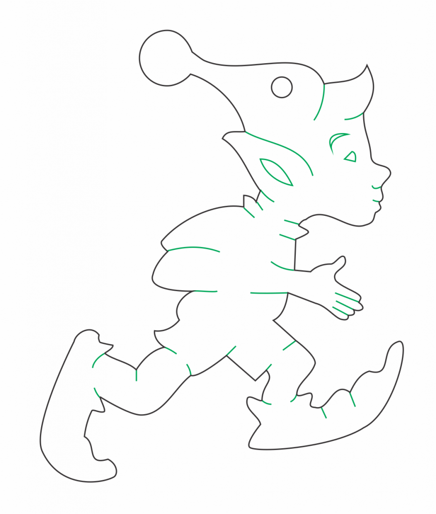 Duende 6 — vector para corte CNC