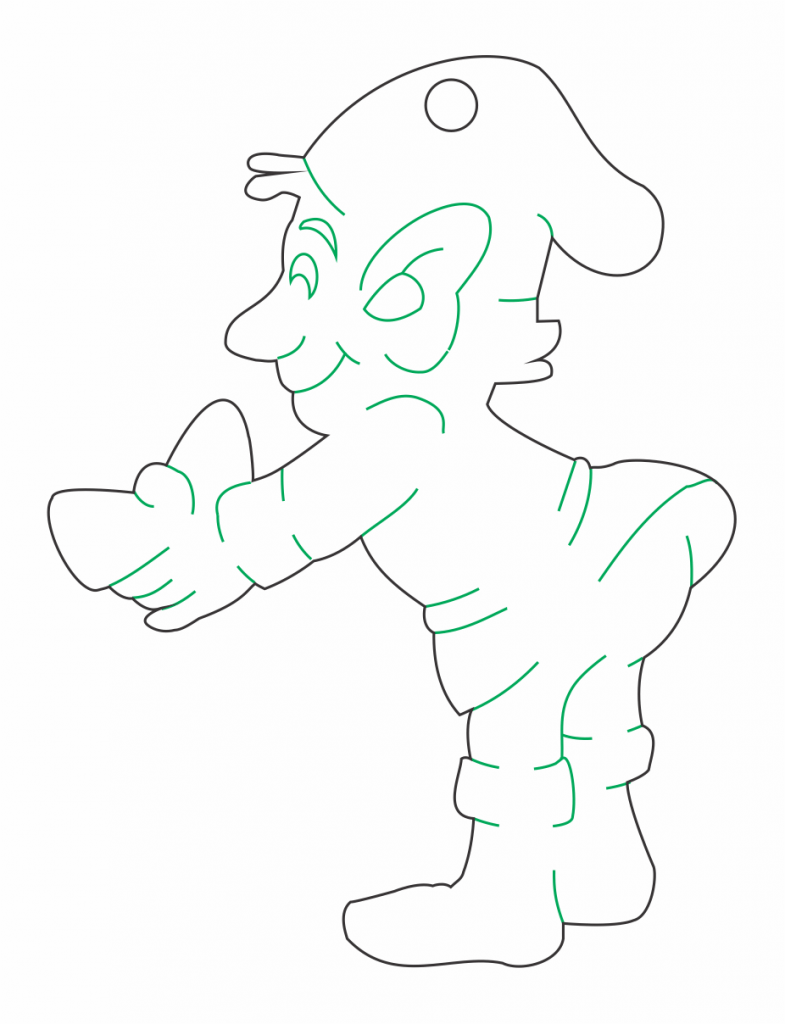 Duende 7 — vector para corte CNC