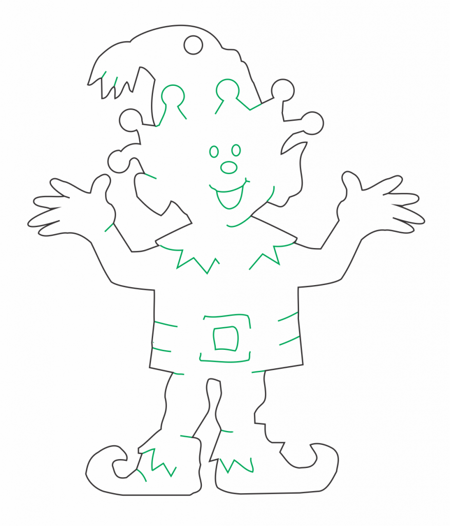 Duende 1 — vector para corte CNC