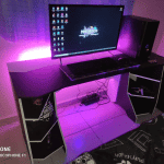 Escritorio para gamer - Vector descarganle para corte CNC y grabado laser gratis | Stanser