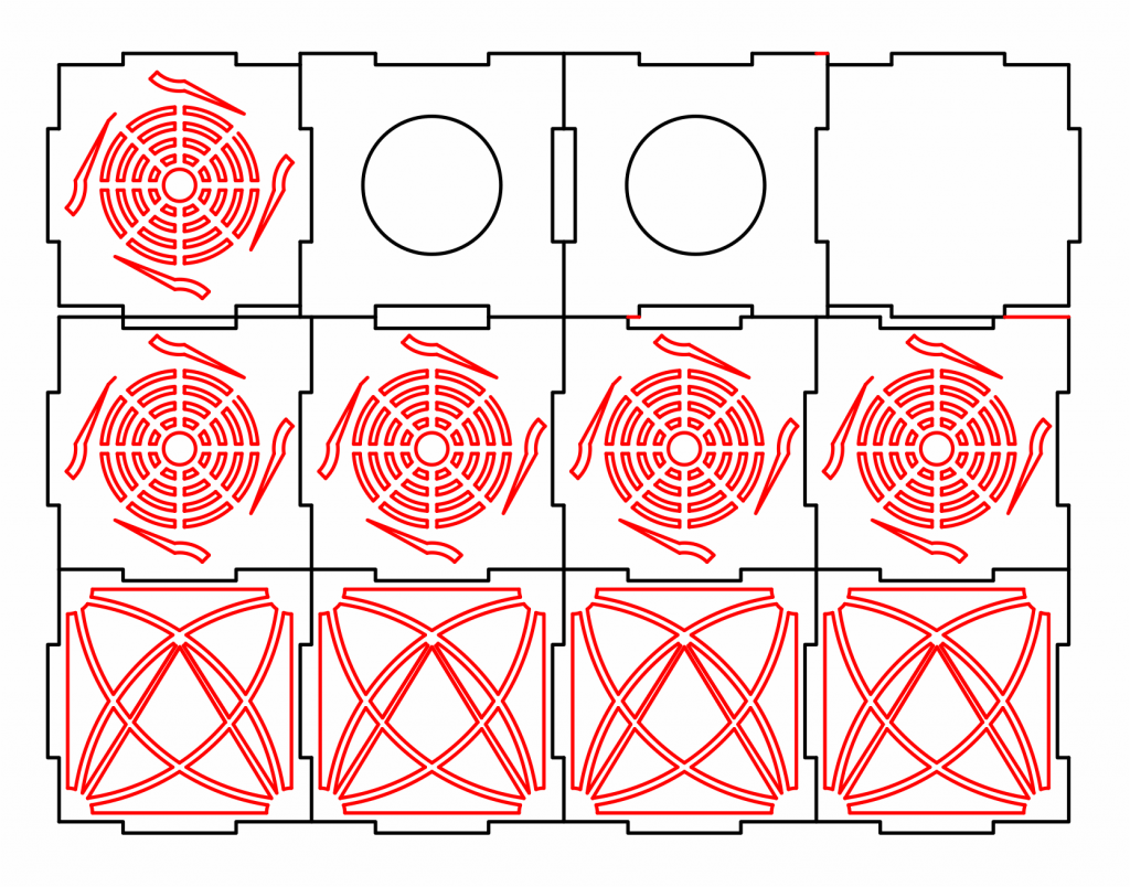 Faroles 70mm (4) — vector para corte CNC