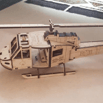 Helicóptero Vietnam - Vector descarganle para corte CNC y grabado laser gratis | Stanser
