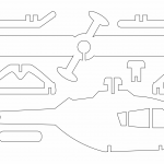 Helicóptero sencillo - Vector descarganle para corte CNC y grabado laser gratis | Stanser