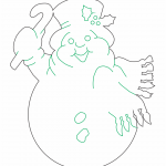 Muñeco de nieve feliz - Vector descarganle para corte CNC y grabado laser gratis | Stanser
