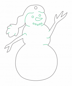 Muñeco de nieve «Ramas»