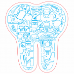 Decoración de "Muela" - Vector descarganle para corte CNC y grabado laser gratis | Stanser