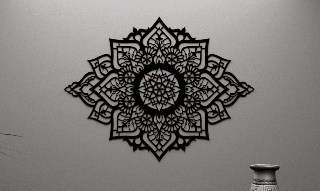 Mandala para pared — vector para corte CNC