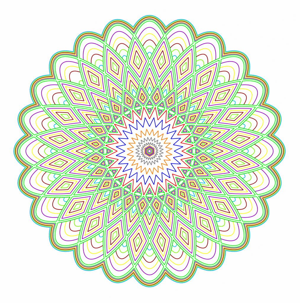 Mandala 3D — vector para corte CNC