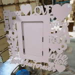 Marco "Love You forever" - Vector descarganle para corte CNC y grabado laser gratis | Stanser